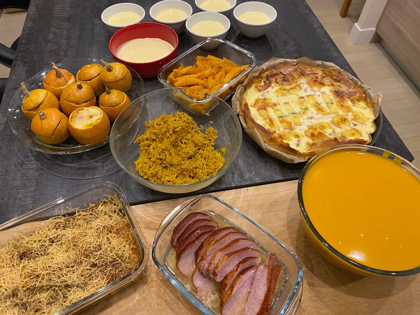 Plats cuisinés maison, colorés et sains